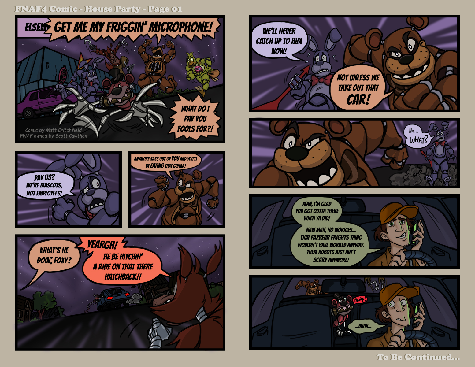 FNAF4 Comic - House Party - Page 01 - 1-28-16
