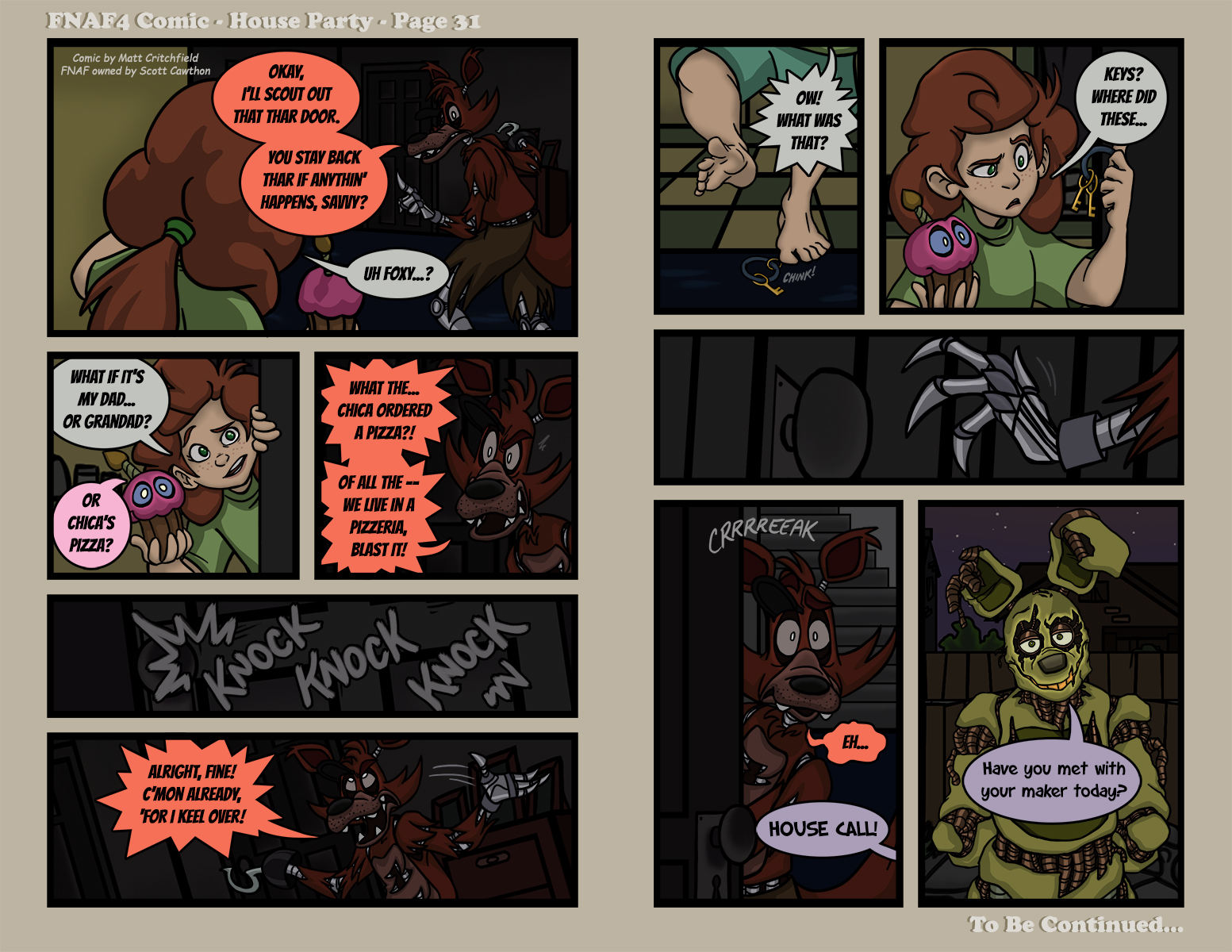 FNAF4 Comic - House Party - Page 31 - 10-4-16