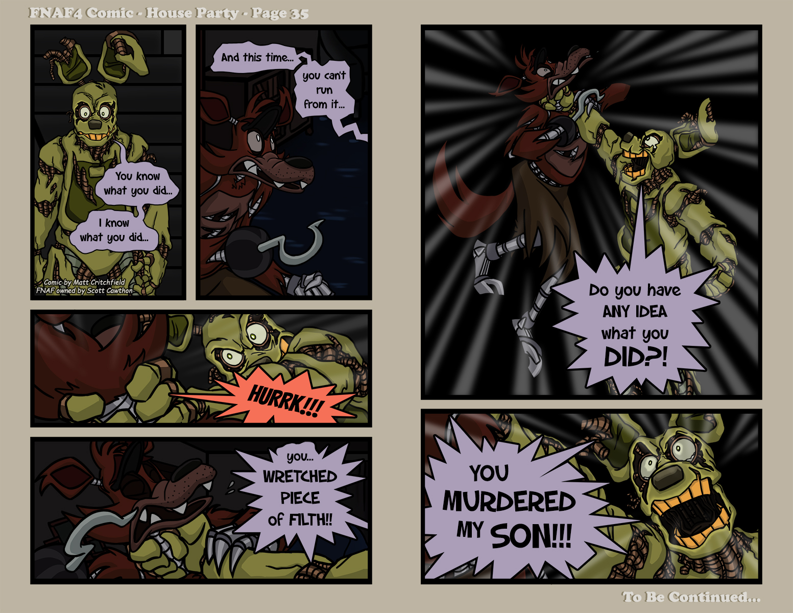 FNAF4 Comic - House Party - Page 35 - 11-22-16