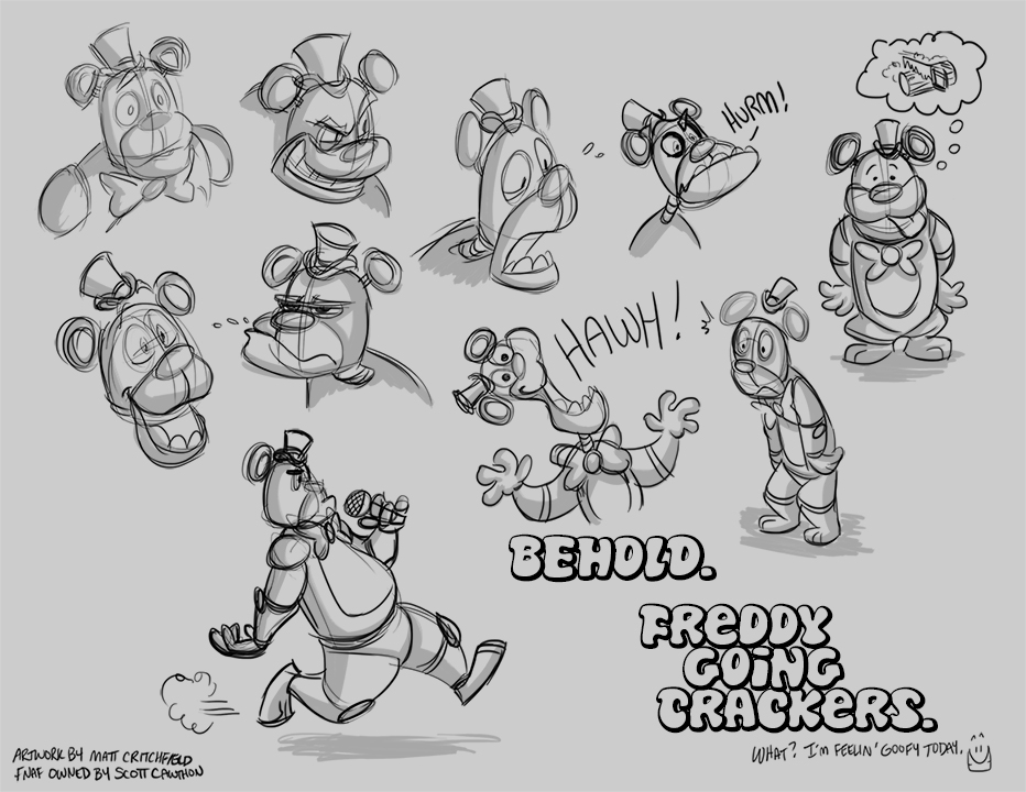 FNAF - Nightmare Sketches 01 - 8-9-15 by Mattartist25