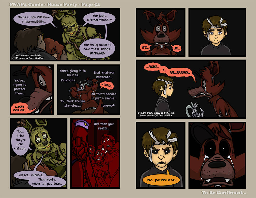 FNAF 4 комикс