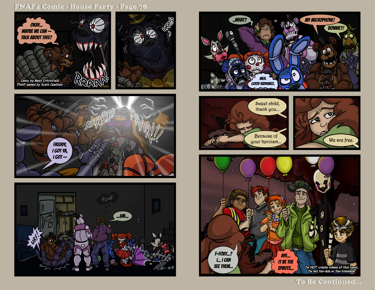 FNAF4 Comic - House Party - Page 78 - 7-4-17