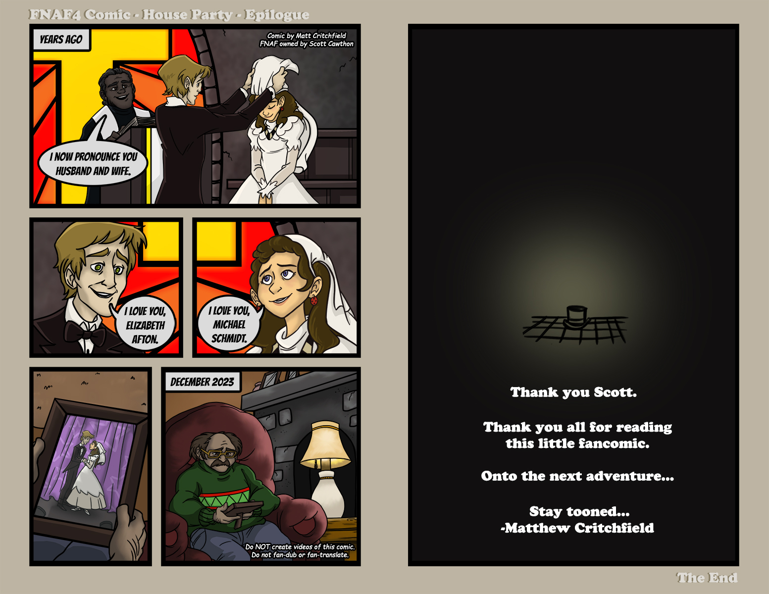 Five Nights At Freddy's 4 Comic - Freddys Hat by Mattartist25 on DeviantArt