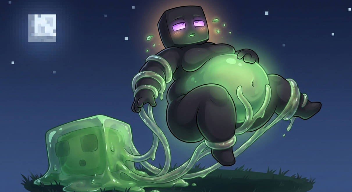 Slime Brain Inflation Enderman Slime Inflation 2 by yoitsojhere on DeviantArt