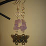 earrings in amethyst