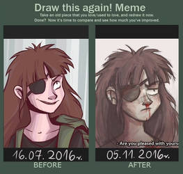 Draw this again! Meme - Claire Shandine