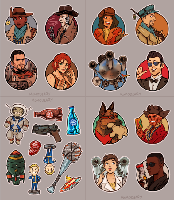 Fallout 4 Stickers by Momodeary on DeviantArt