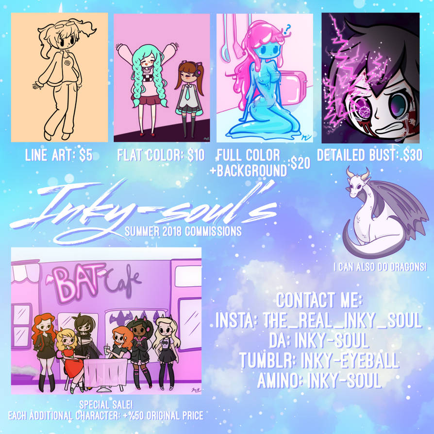 Summer 2018 commissions 