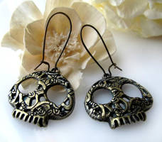 Skull Drop Earrings