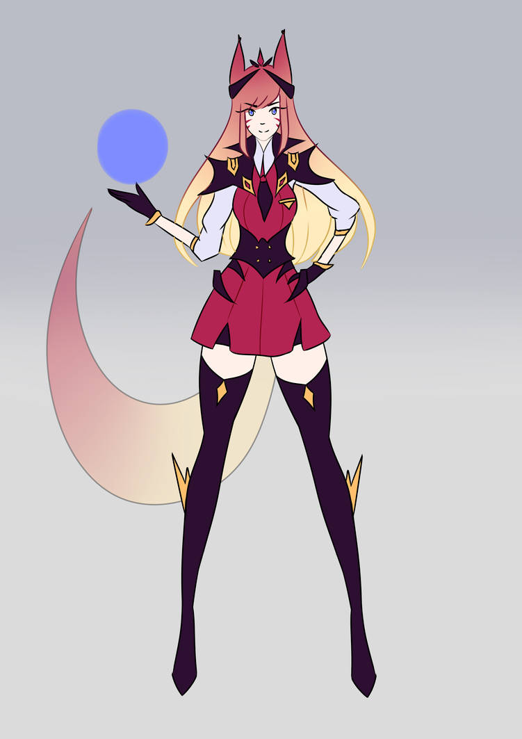 Battle Academia Ahri Concept by shapyart on DeviantArt