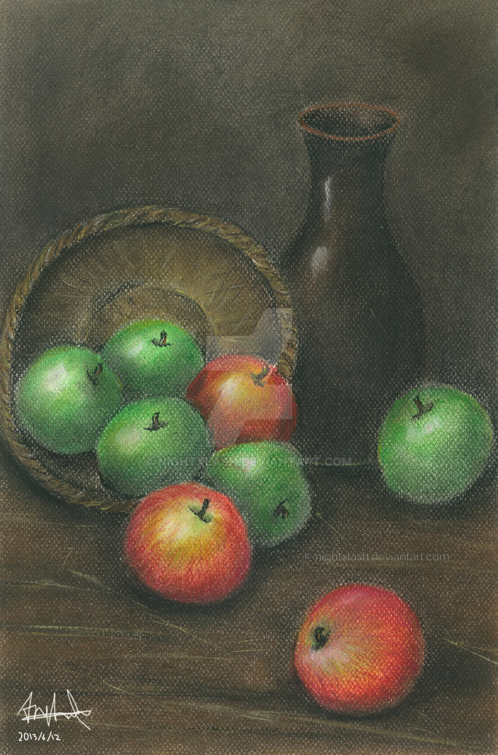 Basket and Apples