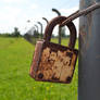 STOCK Old Rusted Lock