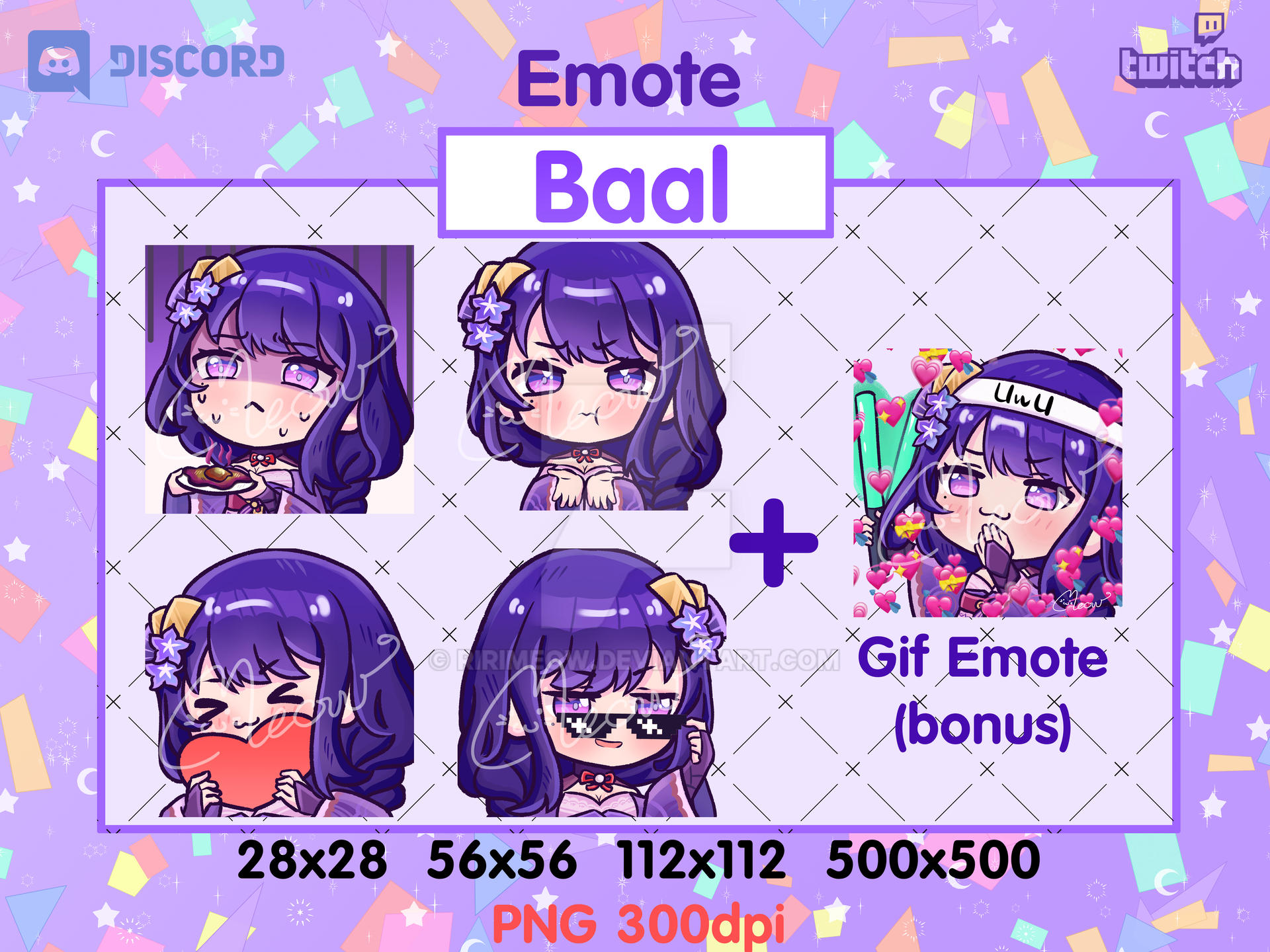 Baal Emotes Genshin Impact Pack Twitch Discord By Ririmeow On Deviantart Baal Emotes Genshin Impact Pack Twitch Discord By Ririmeow On Deviantart