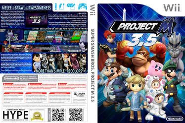 Project M 3.5 Custom Wii Game Cover V2.0 Normal