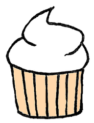 White Cupcake Clipart