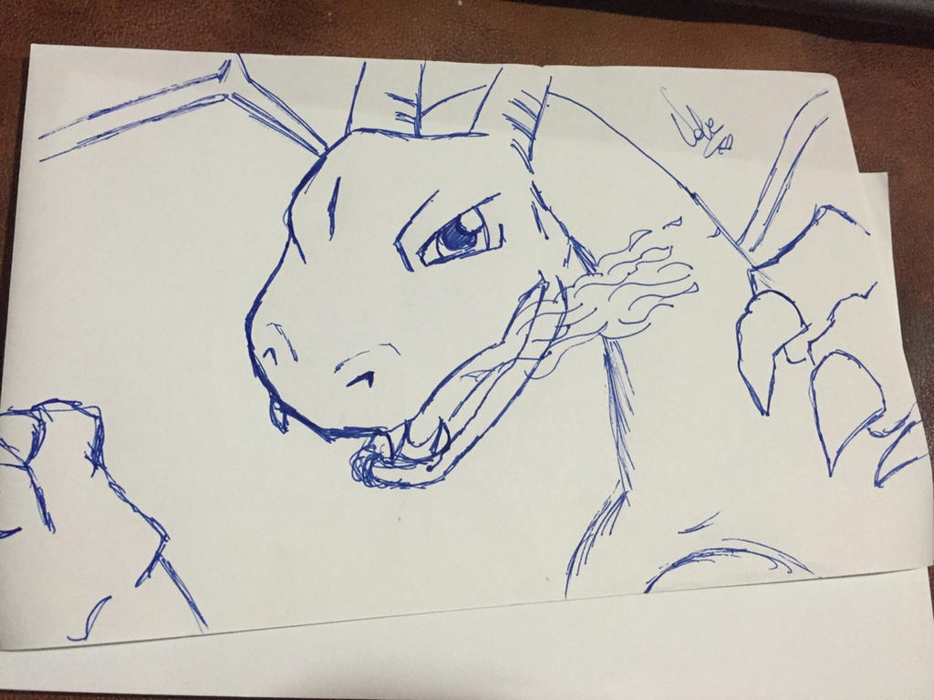 Charizard Writing Charizard by Me by Scorpioncinaa on DeviantArt