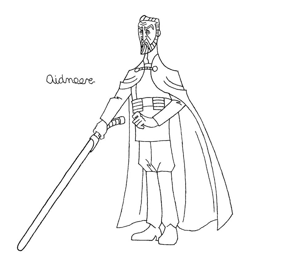 Count Dooku Lineart By Aidmoore On DeviantArt