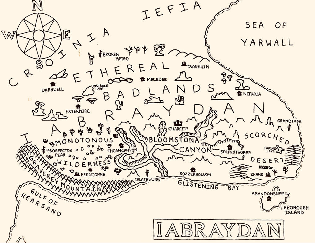 Isadorean Map.pdf Map of Iabraydan by aidmoore on DeviantArt