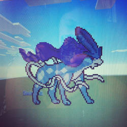 Pixel art Suicune