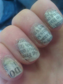 Newspaper Nails