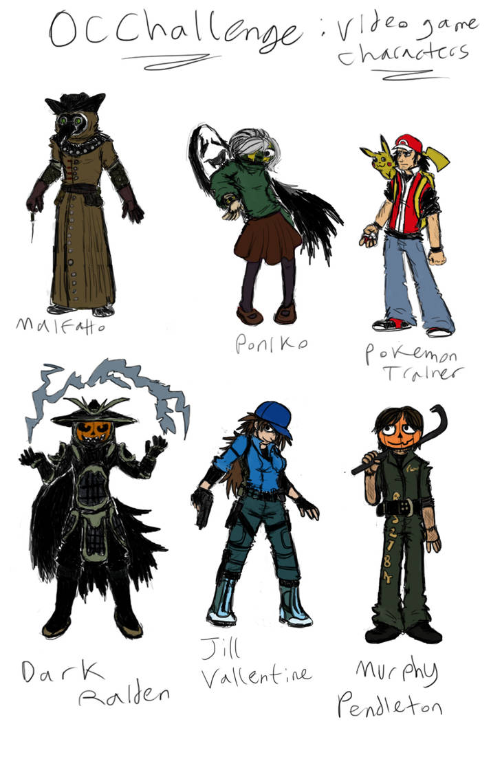 OC Challenge Video Game Characters by xEvilxPenguinxNinjax on DeviantArt