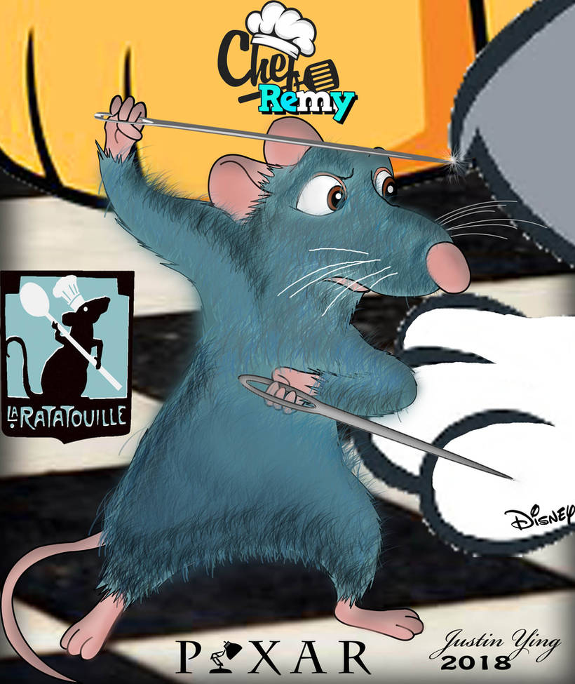 Remy fight with Sewing Needles by Yingcartoonman on DeviantArt