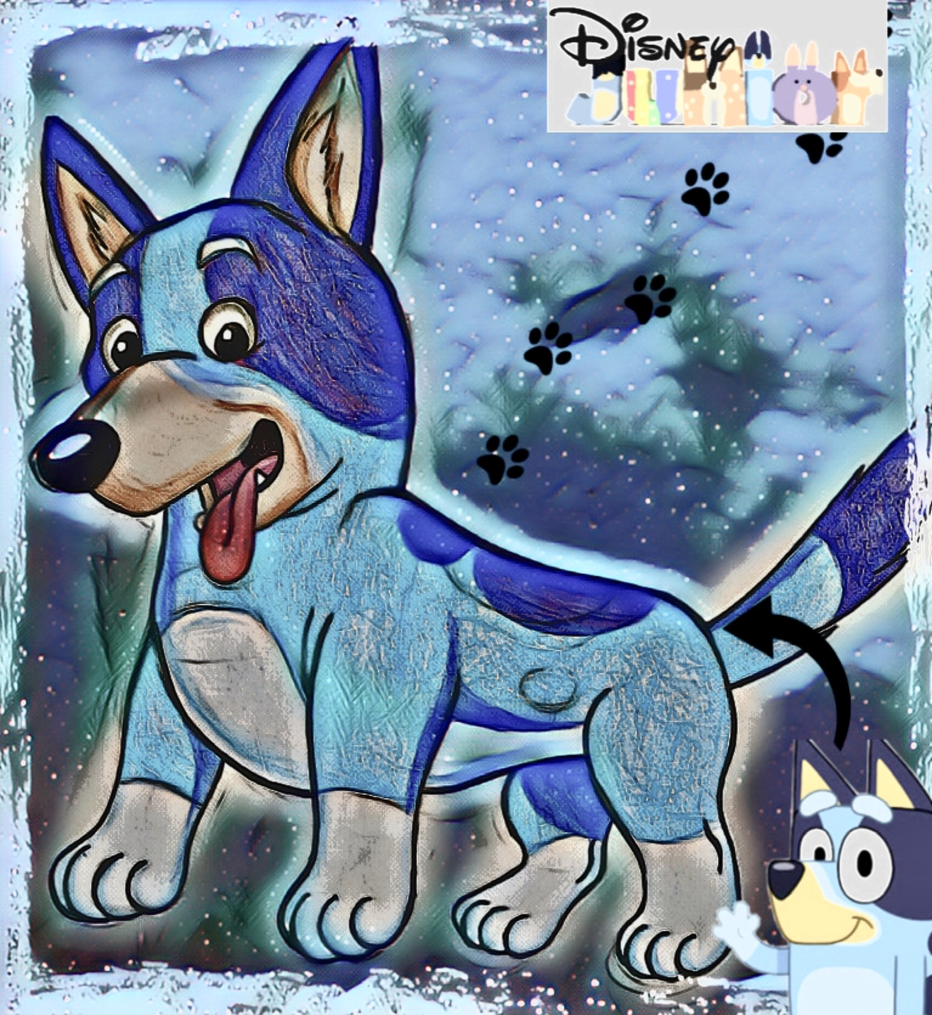 Bluey Leg Shell Bluey Four Legs by Yingcartoonman on DeviantArt