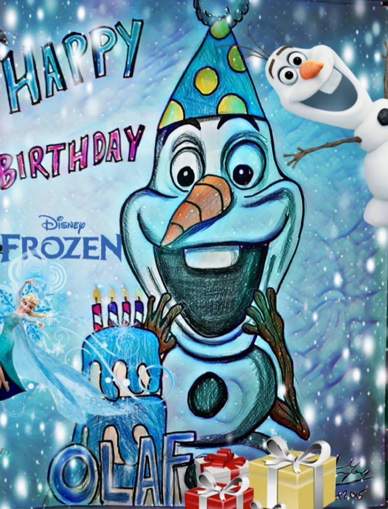 Happy Birthday to Olaf by Yingcartoonman on DeviantArt