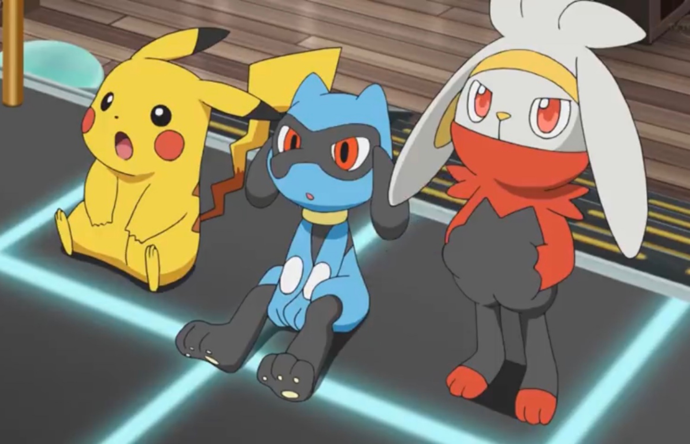 Pikachu Riolu and Raboot by Yingcartoonman on DeviantArt