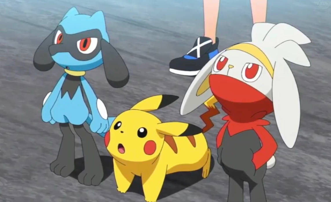 Riolu Pikachu and Raboot Look Up by Yingcartoonman on DeviantArt