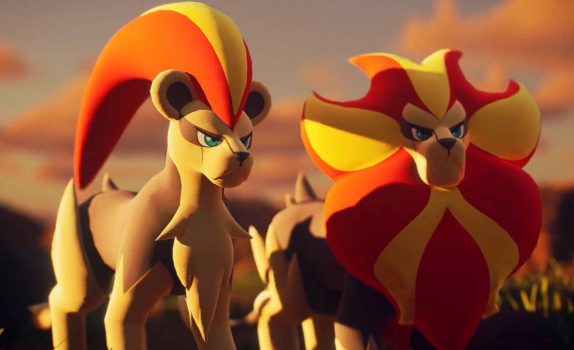 Pyroar Male and Female by Yingcartoonman on DeviantArt