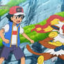 Ash Battle with Infernape