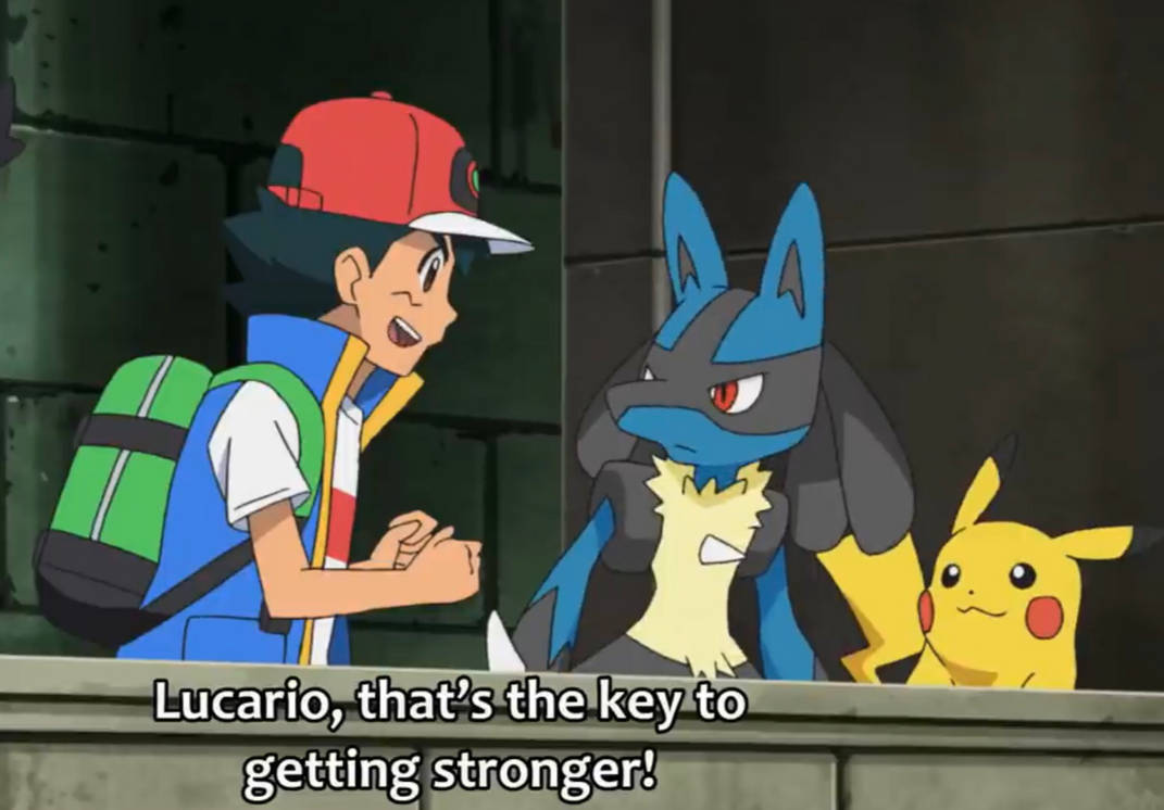 Ash Tell Lucario Become Mega by Yingcartoonman on DeviantArt