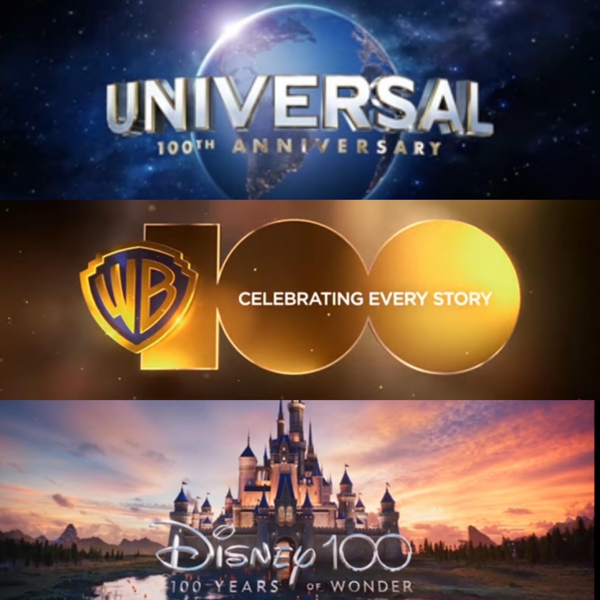 Hundred Anniversary of Disney Universal Studio WB by Yingcartoonman on