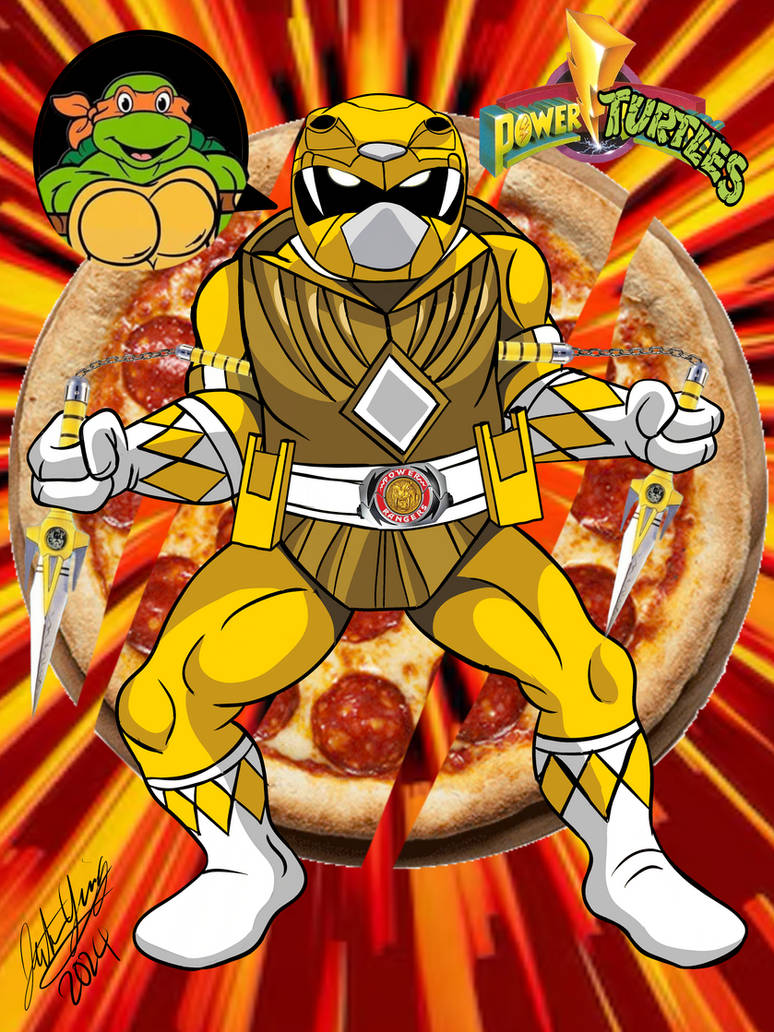 Michelangelo Yellow Ranger by Yingcartoonman on DeviantArt