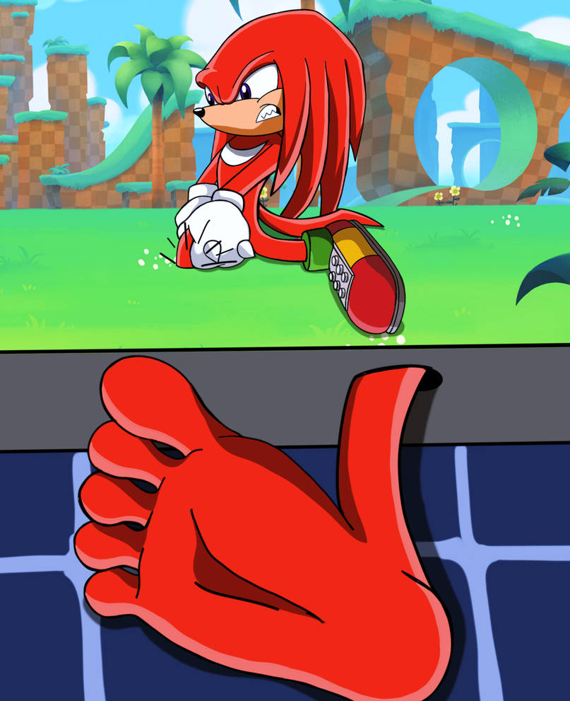 Knuckle Foot Stuck by Yingcartoonman on DeviantArt