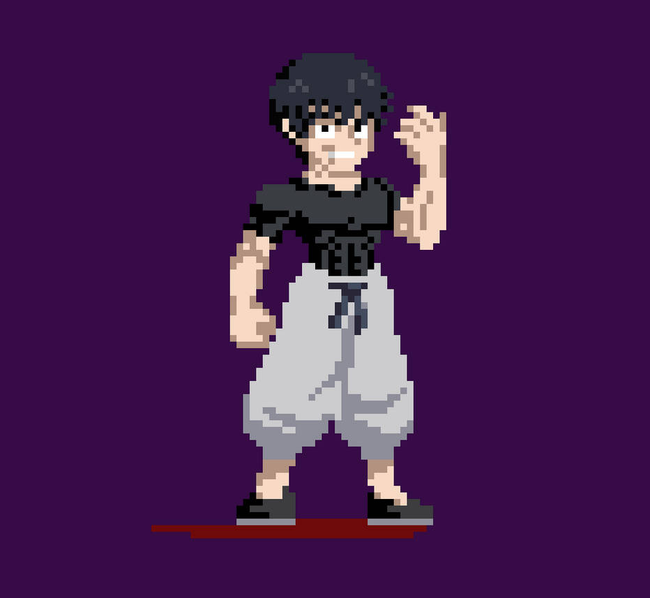 Toji Pixel Pattern Toji Fushiguro v2 by Zoldyckku on DeviantArt