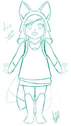 WIP Human Vixie happy