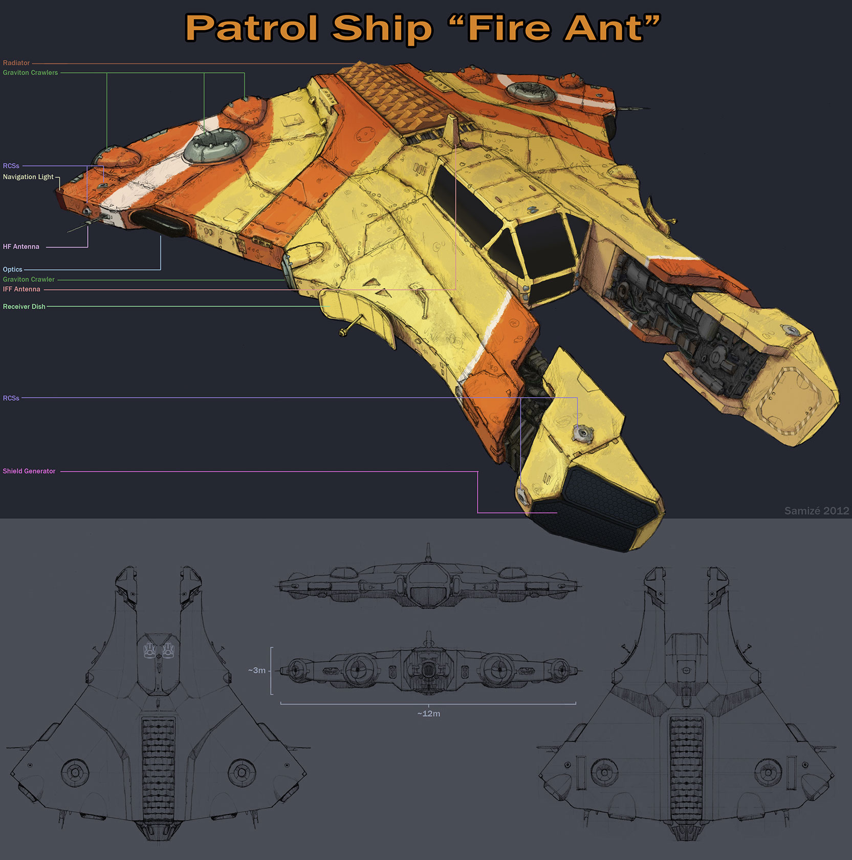 Fire Ant Patrol Ship