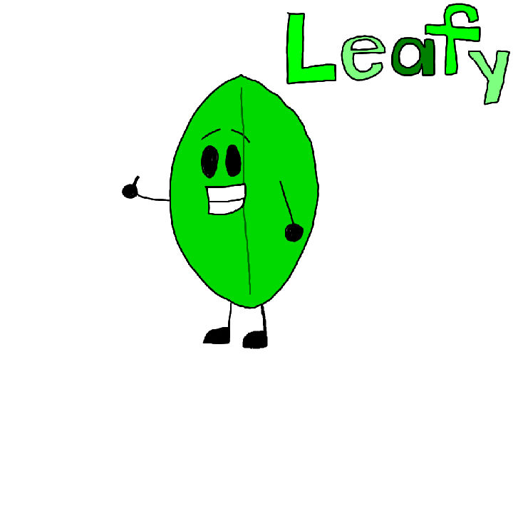 My BFDI Drawings - Leafy by KJRichardson2009 on DeviantArt