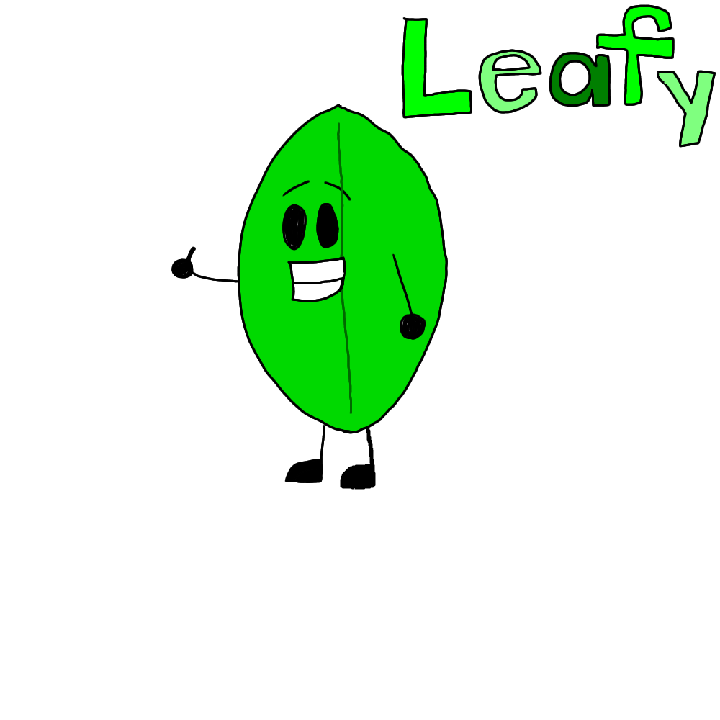 My BFDI Drawings - Leafy by KJRichardson2009 on DeviantArt