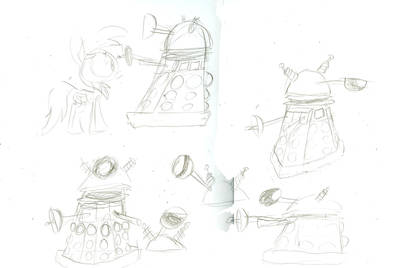 Cartoon Daleks designs