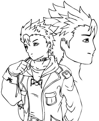 Scot line art