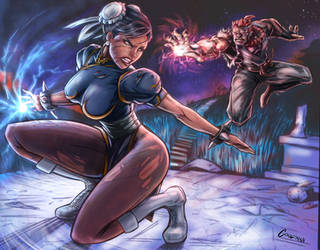 Chun li vs Akuma