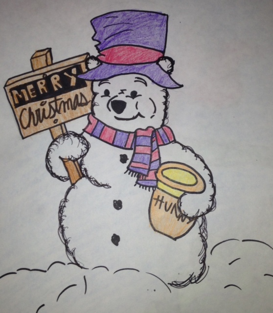 Winnie The Pooh Snowman