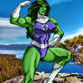 She-Hulk with background