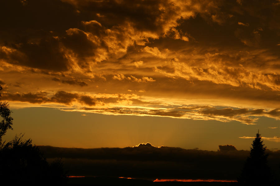 blood-red sunset - HD quality