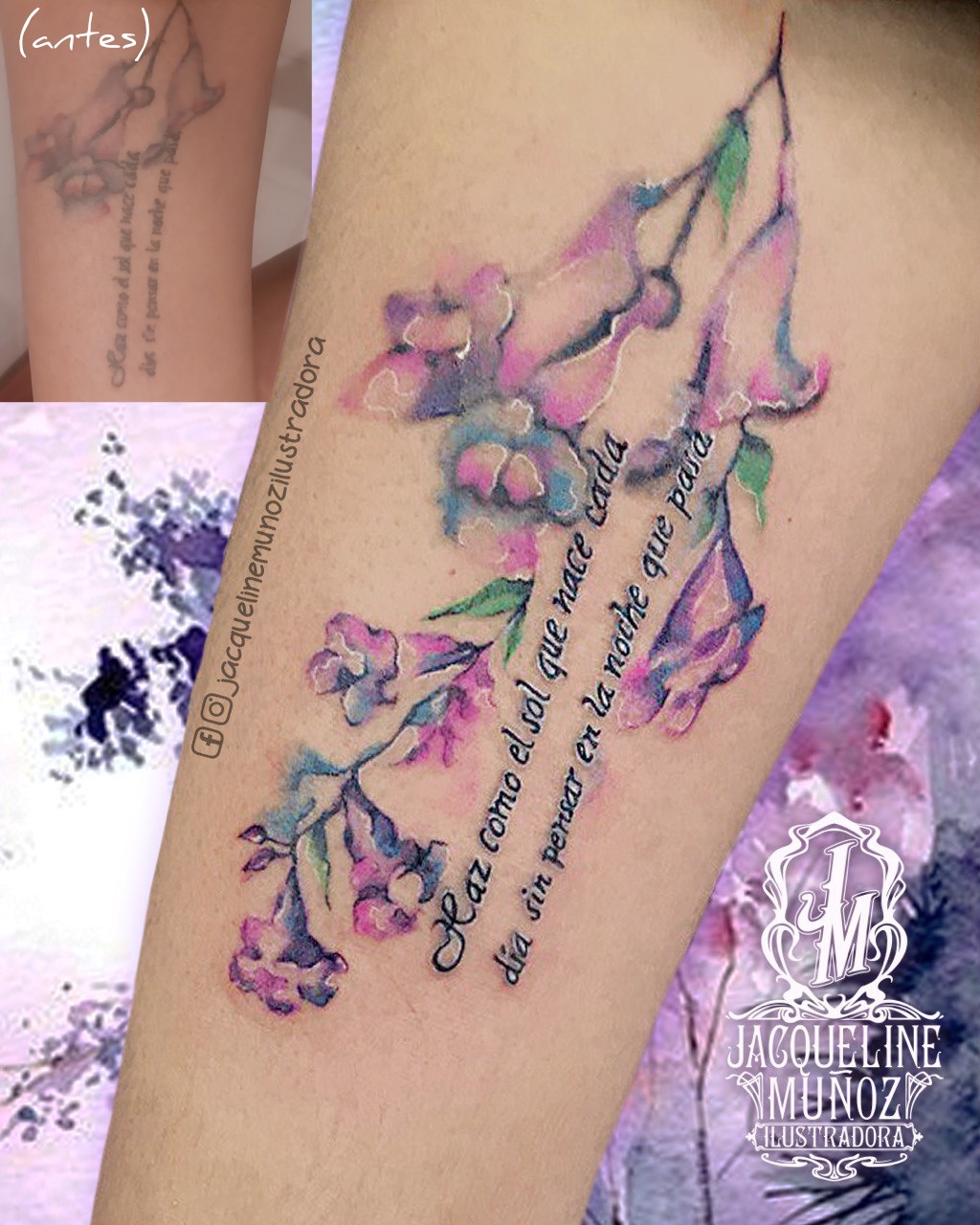 Jacaranda Flower Tattoo by ChikaWonka on DeviantArt