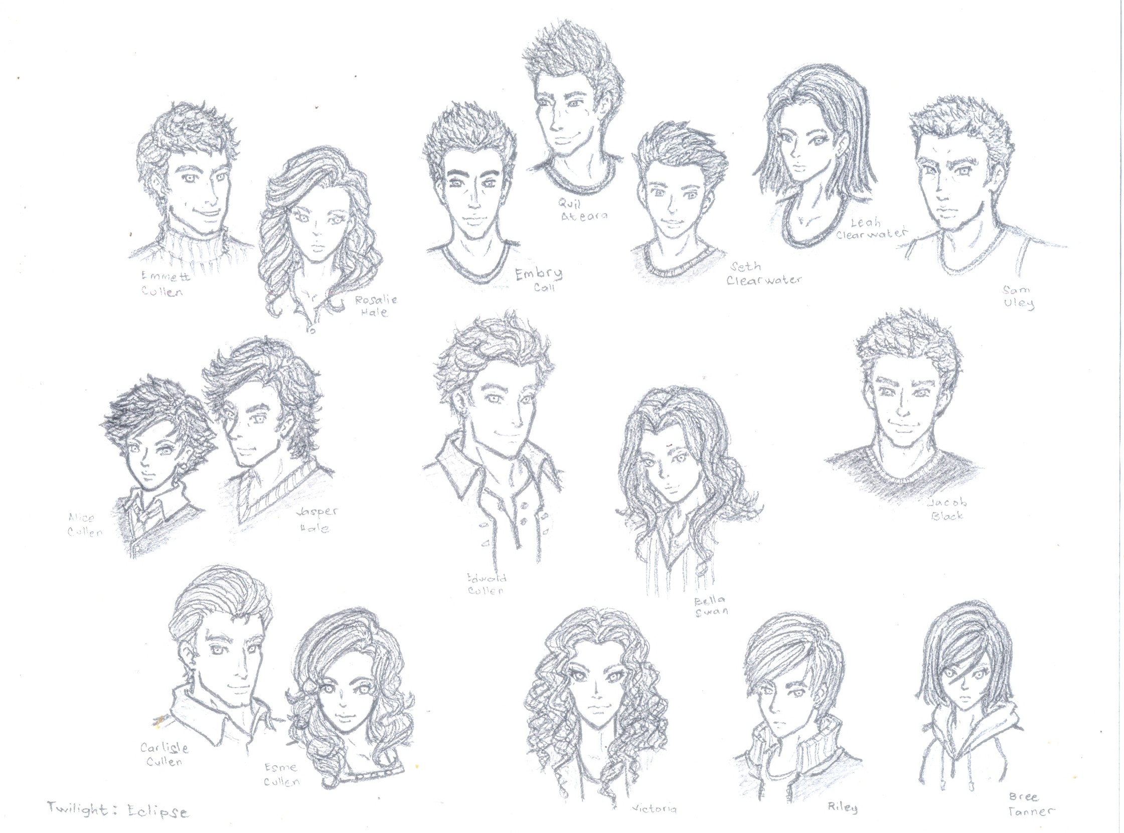 Twilight Eclipse Characters By Blo0Dheaven On Deviantart