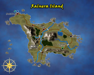 Ralnera Island Map (RPG/Fantasy Cartography)